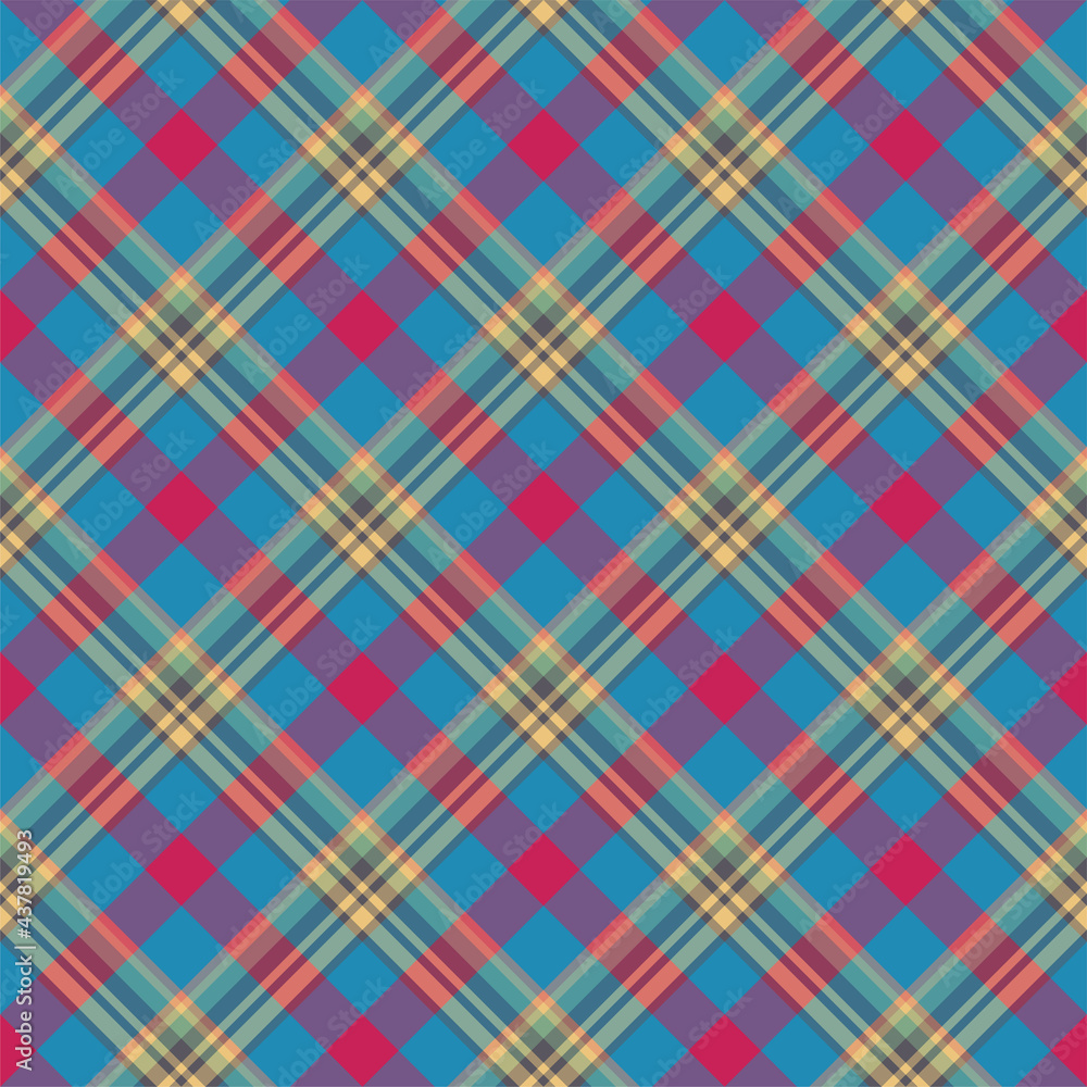 Plaid seamless pattern. Vector background of textile ornament. Flat fabric design. Plaid seamless pattern. Vector background of textile ornament. Flat fabric design.