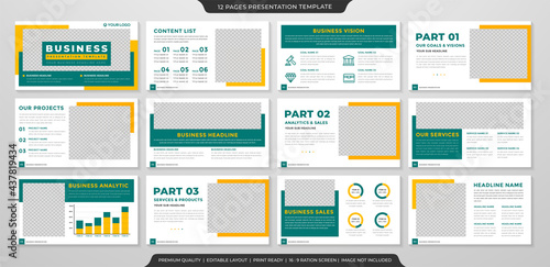 business annual report template design