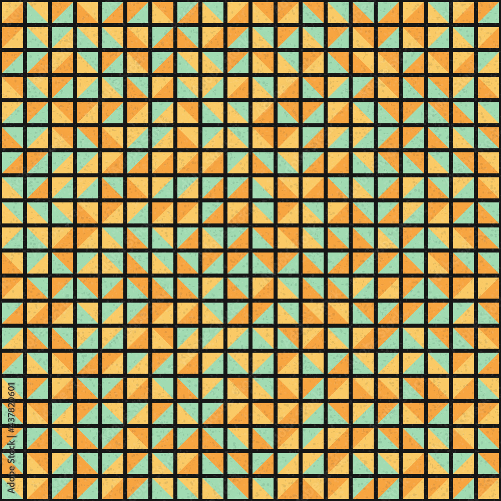 Fototapeta premium Abstract Geometric Pattern generative computational art illustration