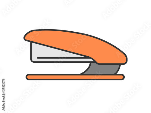 ステープラーのアイコンイラスト