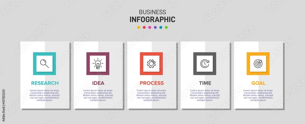 Infographic design with icons and 5 options or steps. Thin line vector. Infographics business concept. Can be used for info graphics, flow charts, presentations, web sites, banners, printed materials. Infographic design with icons and 5 options or steps. Thin line vector. Infographics business concept. Can be used for info graphics, flow charts, presentations, web sites, banners, printed materials.