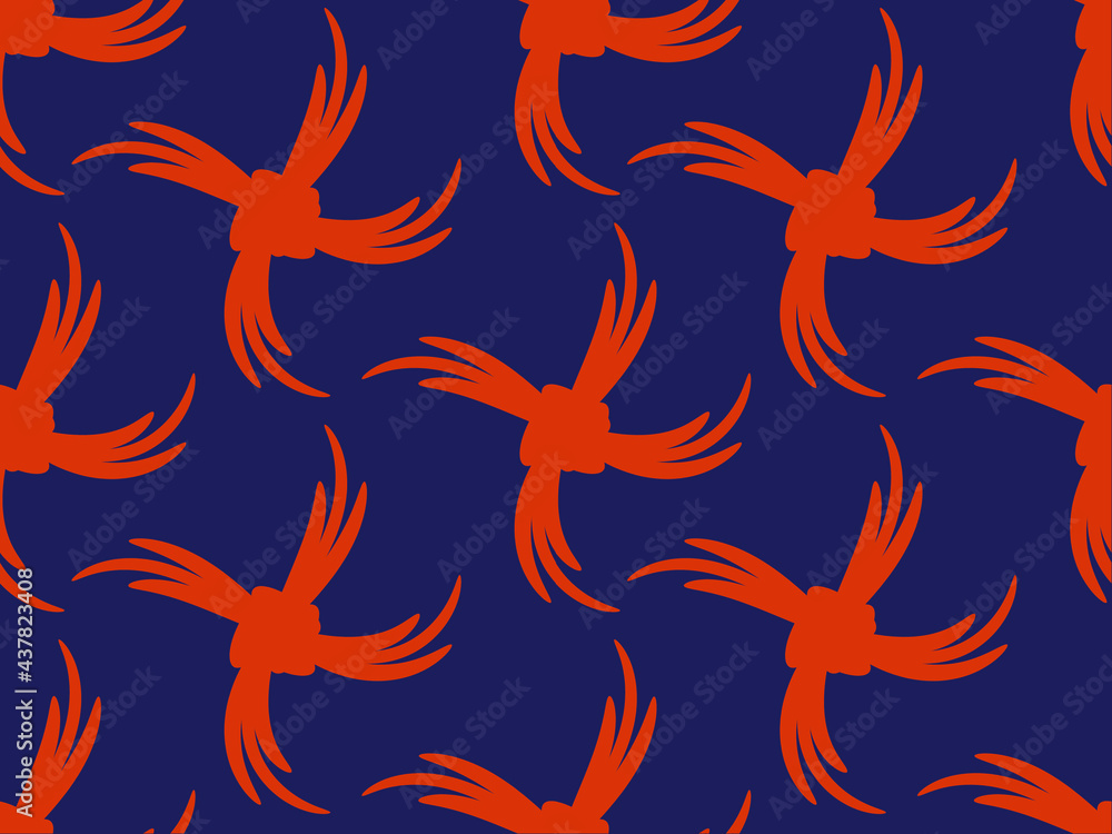 Vector illustration of dark orange pattern on dark blue background, abstract pattern design for fabric and others. Vector illustration of dark orange pattern on dark blue background, abstract pattern design for fabric and others.