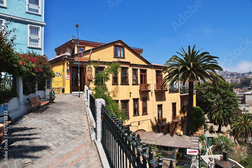 The vintage house in Valparaiso, Pacific coast, Chile © Sergey