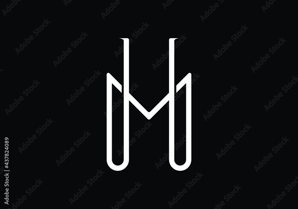 M H Letter combination monogram logo design for your business M H Letter combination monogram logo design for your business
