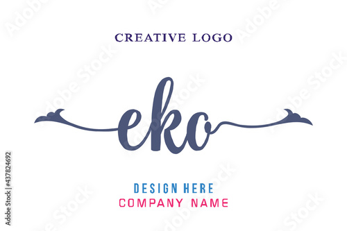 EKO lettering logo is simple, easy to understand and authoritative