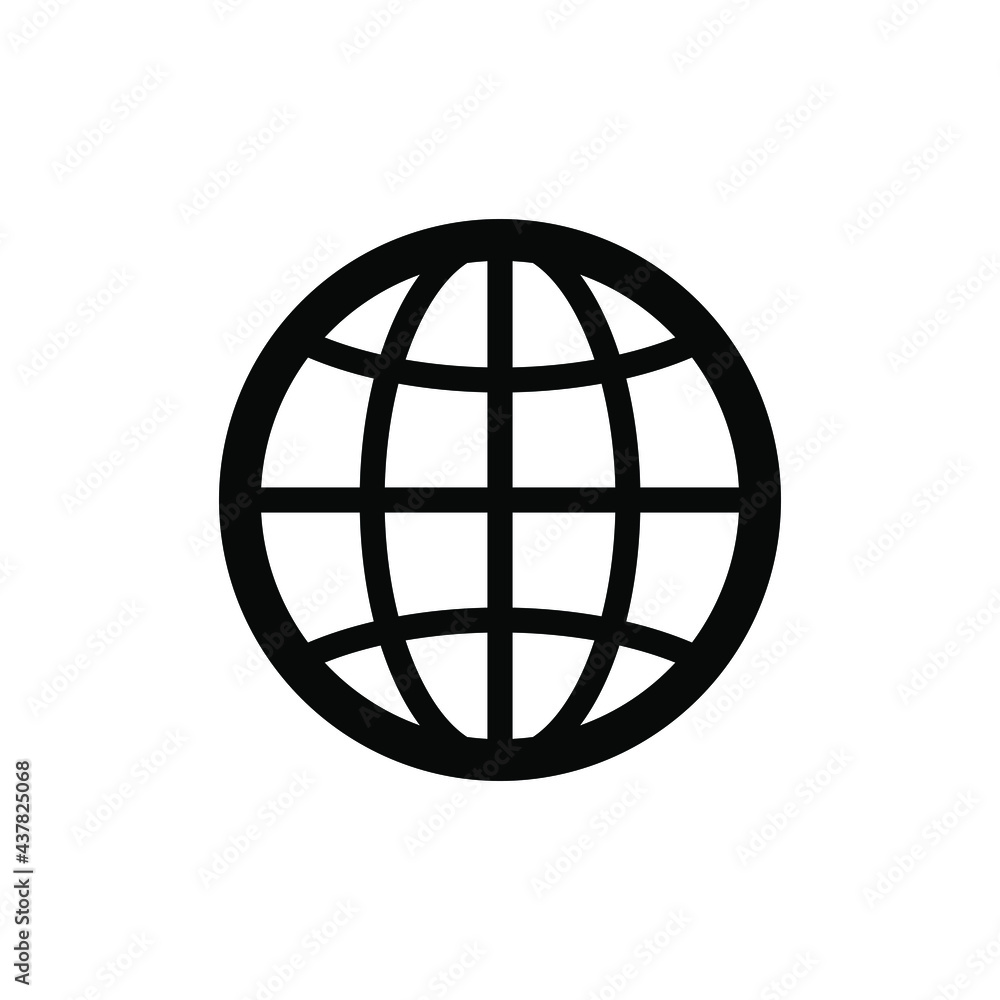 Globe icon vector graphic illustration Globe icon vector graphic illustration