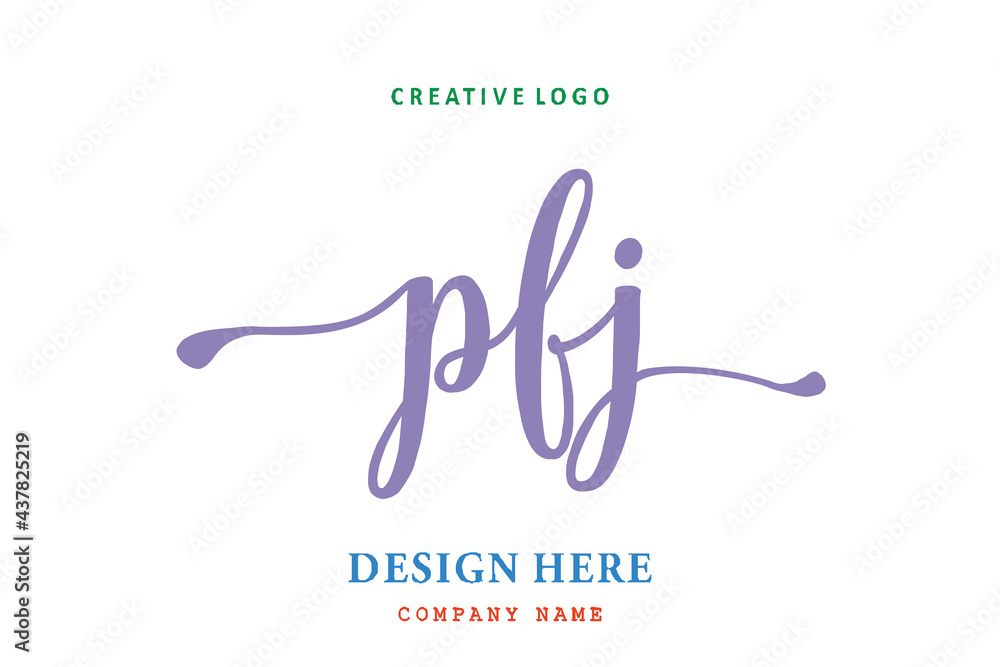 PFJ lettering logo is simple, easy to understand and authoritative PFJ lettering logo is simple, easy to understand and authoritative