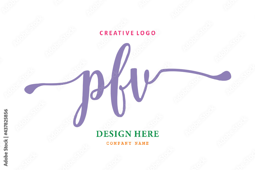 PFV lettering logo is simple, easy to understand and authoritative PFV lettering logo is simple, easy to understand and authoritative
