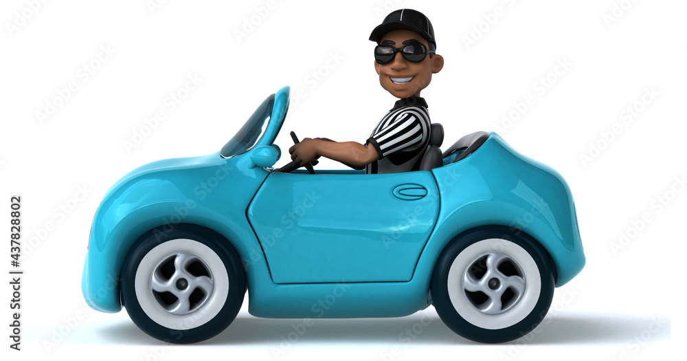 Fun 3D Illustration of an american Referee Fun 3D Illustration of an american Referee