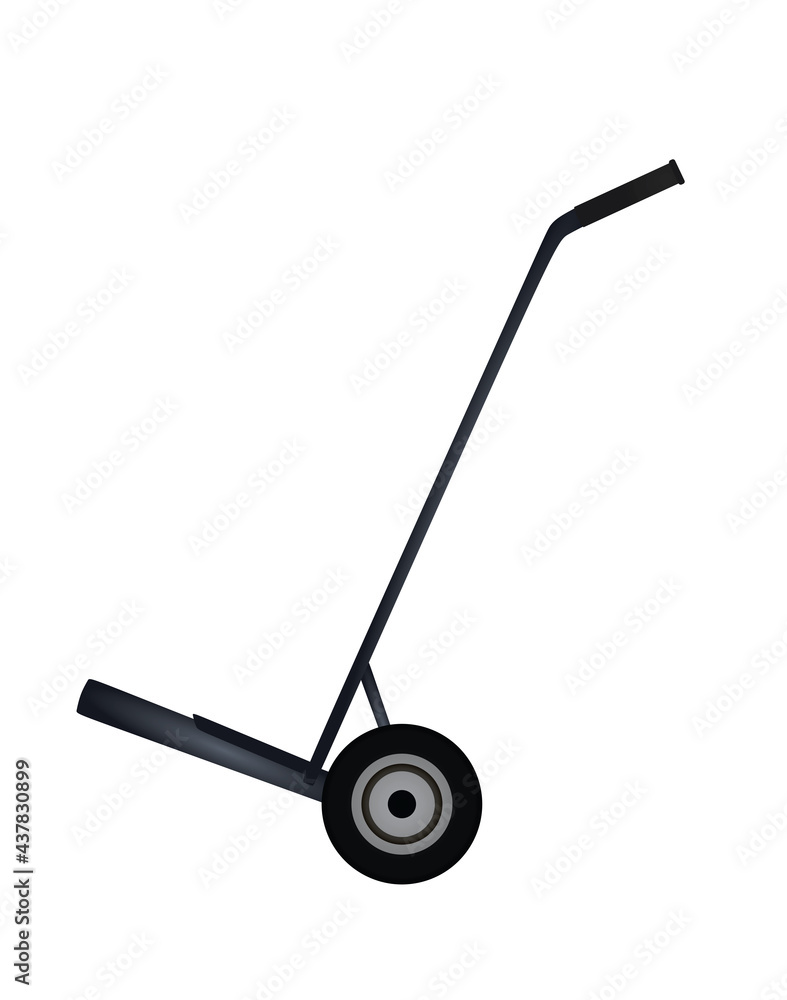 Hand trolley for warehouse. vector Hand trolley for warehouse. vector