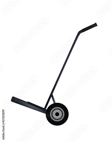 Hand trolley for warehouse. vector