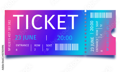 Concert ticket template