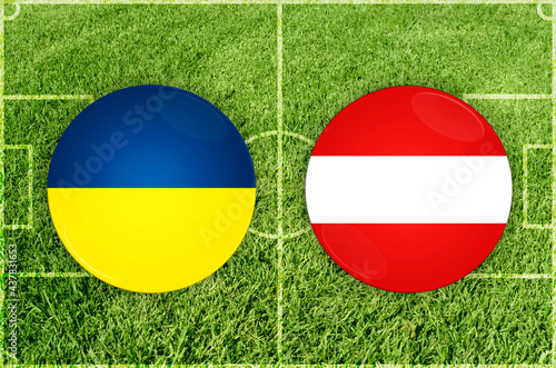 Ukraine vs Austria football match