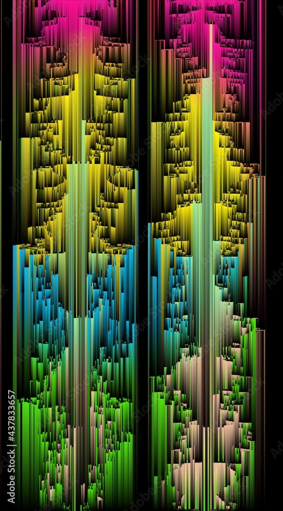intricate geometric image in shades of blue and turquoise blue and yellow gold on a black background intricate geometric image in shades of blue and turquoise blue and yellow gold on a black background
