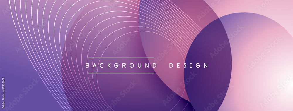 Gradient circles with shadows. Vector techno abstract background. Modern overlapping forms wallpaper background, design template Gradient circles with shadows. Vector techno abstract background. Modern overlapping forms wallpaper background, design template
