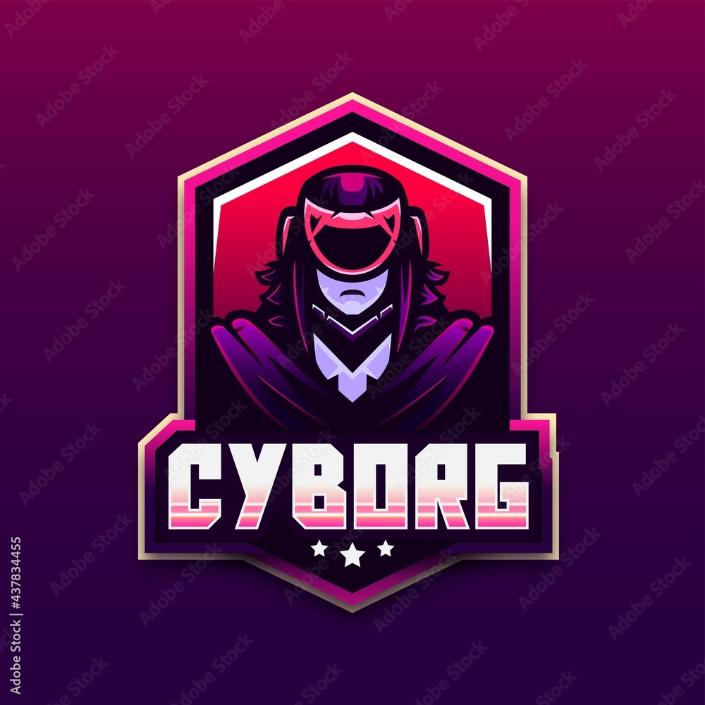 Cyborg Mascot Esport Logo