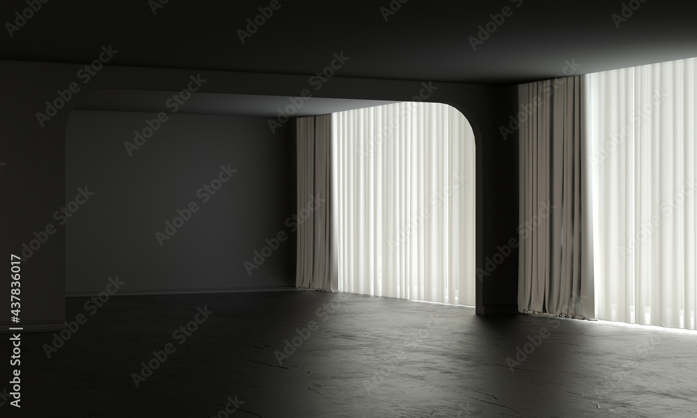 Modern home and decoration mock up furniture and interior design of empty living room and black wall texture background, 3d rendering Modern home and decoration mock up furniture and interior design of empty living room and black wall texture background, 3d rendering