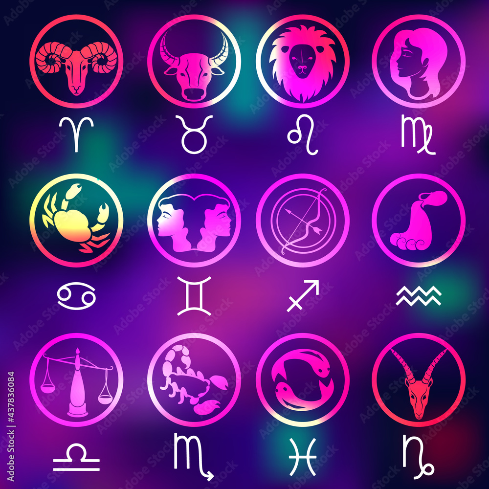 signs of the zodiac, figures and symbols of the horoscope signs of the zodiac, figures and symbols of the horoscope