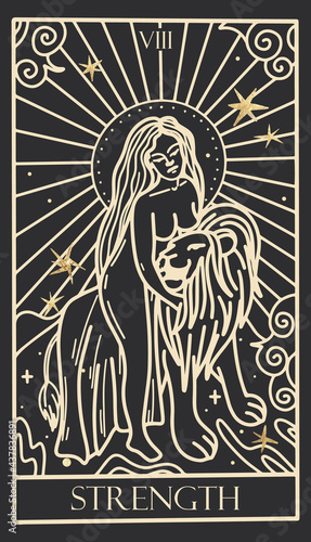 vintage vintage style deck of tarot cards. magical predictions of the future, mysterious characters.