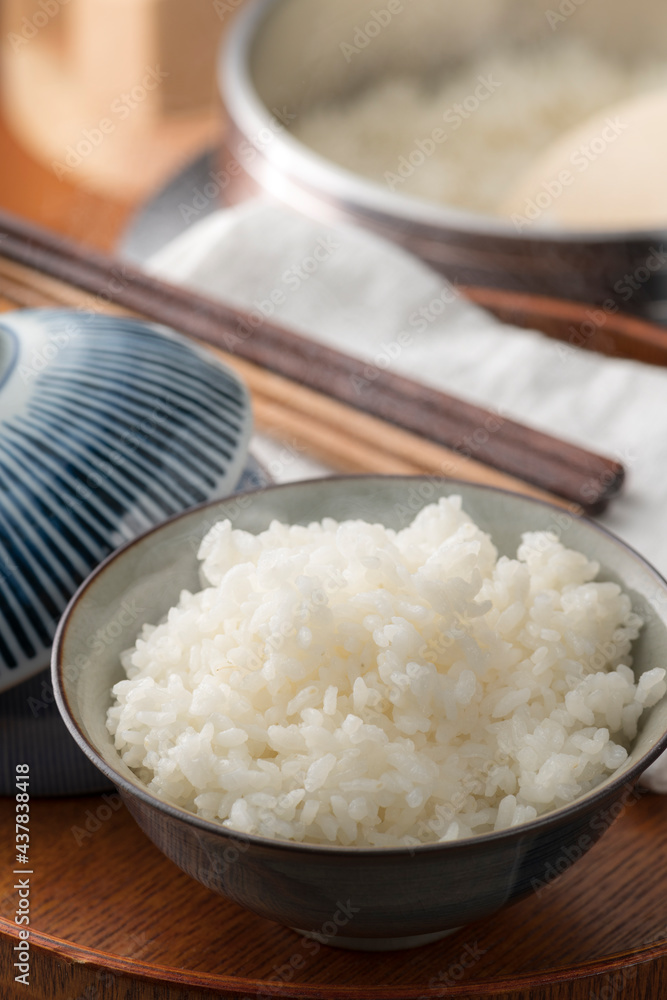 羽釜で炊いたご飯 羽釜で炊いたご飯