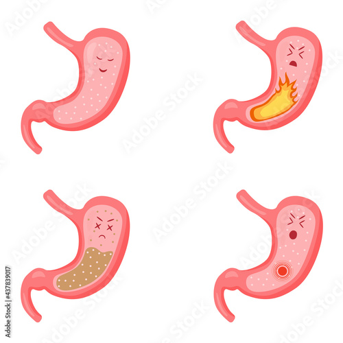 stomach healthy stomach sick set dd ww