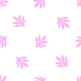 Vector seamless pattern with floral elements.