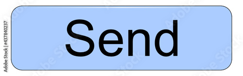 Send Button on white background - illustration