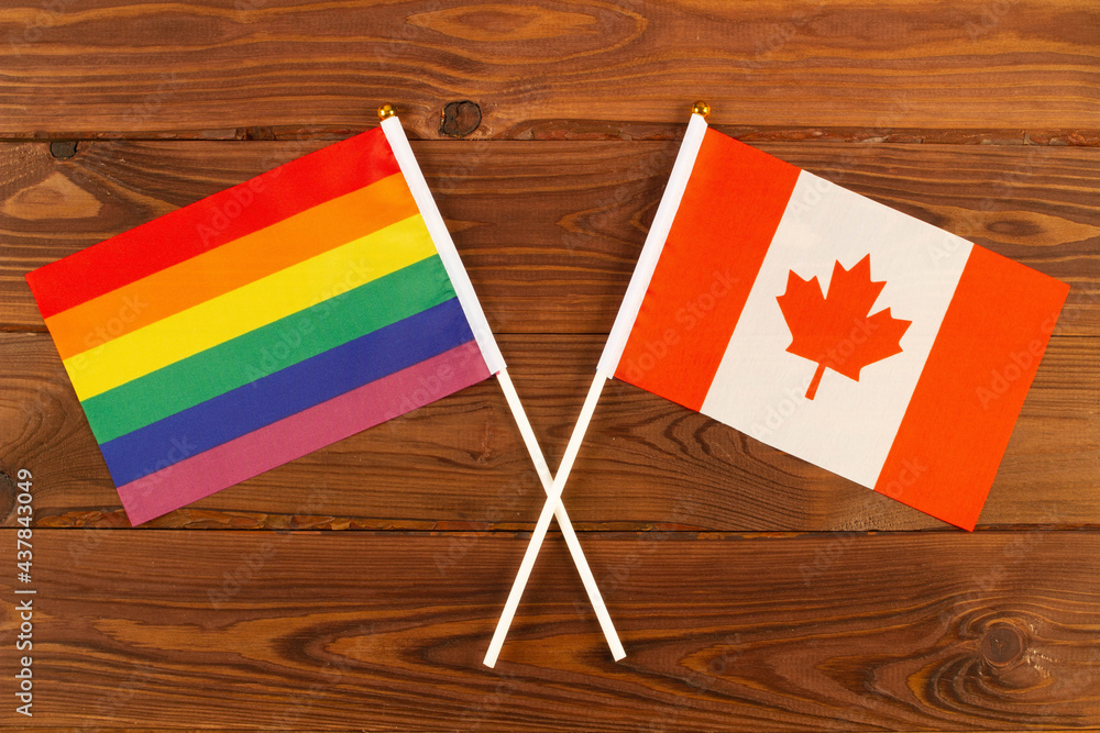 Rainbow Canadian Flag Shirt LGBTQ Rights main image 1