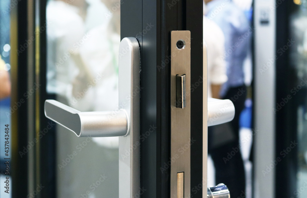 Aluminium door handle modern style. Aluminium door handle modern style.