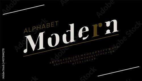 Abstract Modern minimal urban alphabet fonts for music, movie, future, creative font for logo.