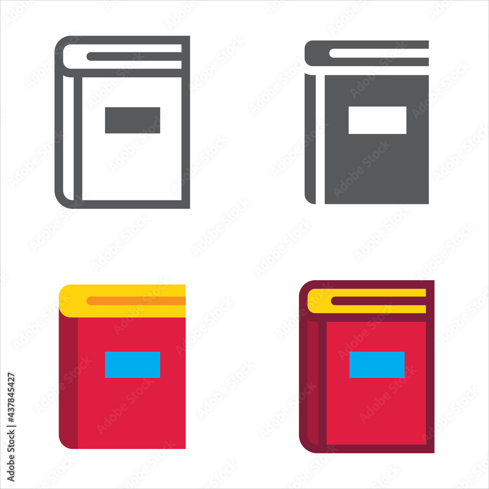 Books designed icons set. Vector illustration.. Books designed icons set. Vector illustration..