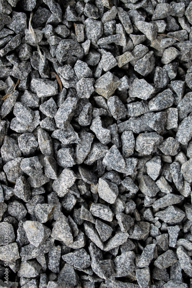Сose-up of a road made of crushed stones Сose-up of a road made of crushed stones
