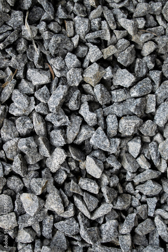 Сose-up of a road made of crushed stones