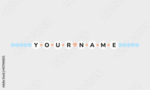 Armband mit Buchstaben für einen Namen