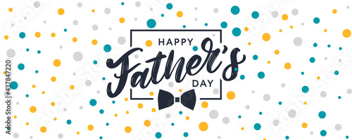 Happy father's day. Lettering. Banner Sale Brush text pattern vector