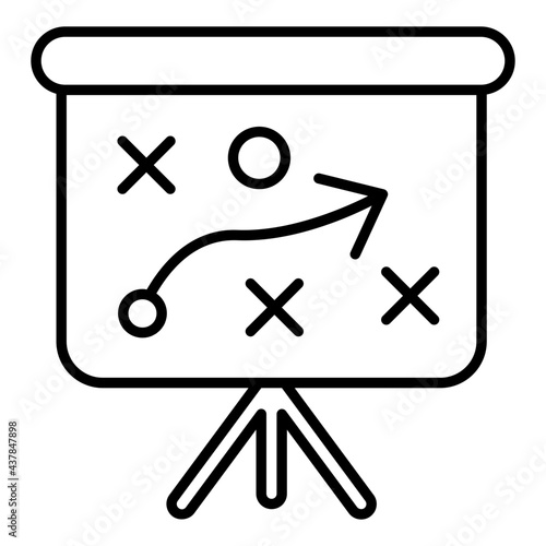 A linear design, icon of tactics