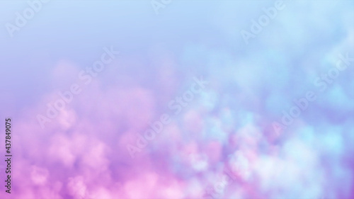 Blue and pink smoke cloud on light background. Light sky blue background. Vector illustration
