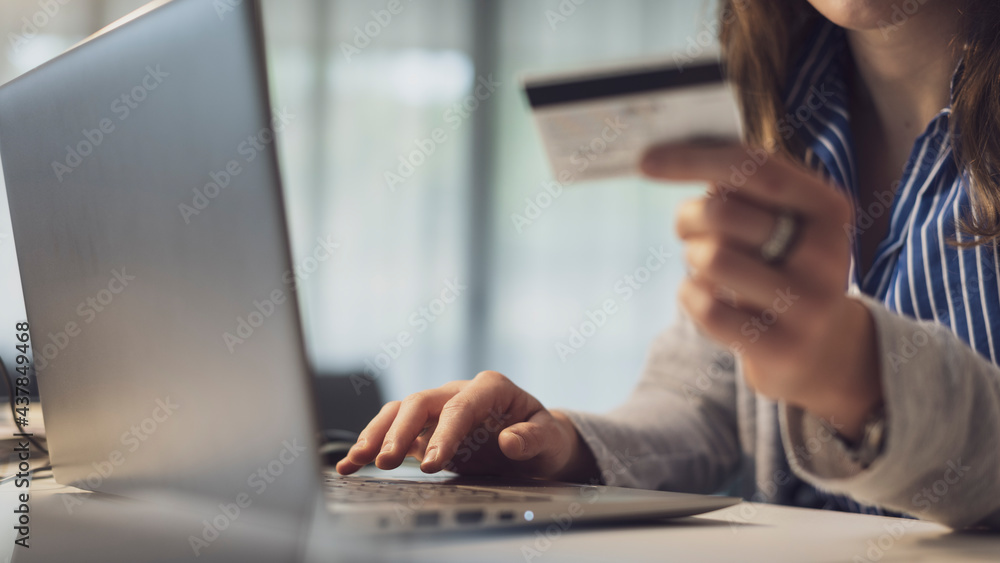 Woman doing online shopping Woman doing online shopping