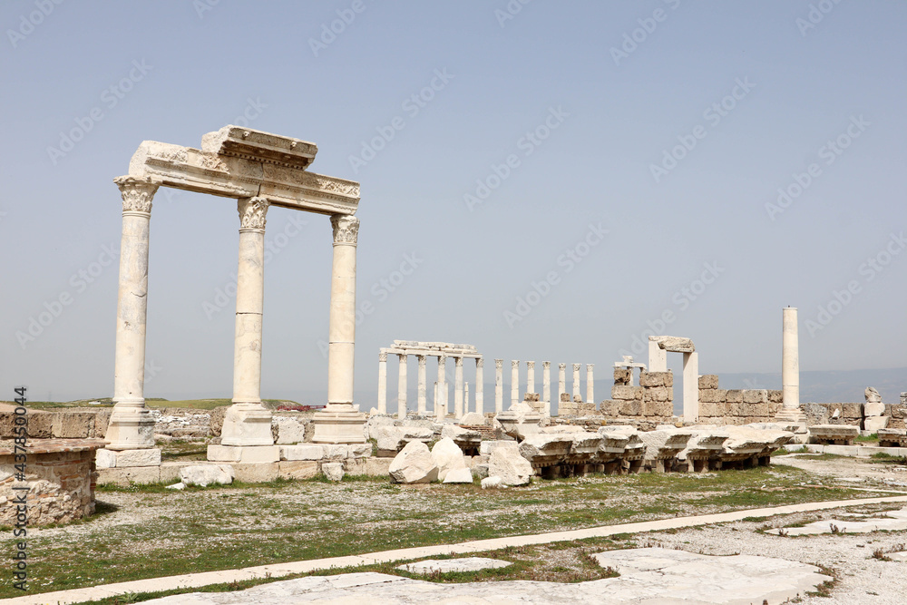 main temple in Laodicea on the Lycus - ancient city in Turkey main temple in Laodicea on the Lycus - ancient city in Turkey