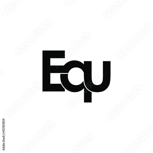 equ letter original monogram logo design