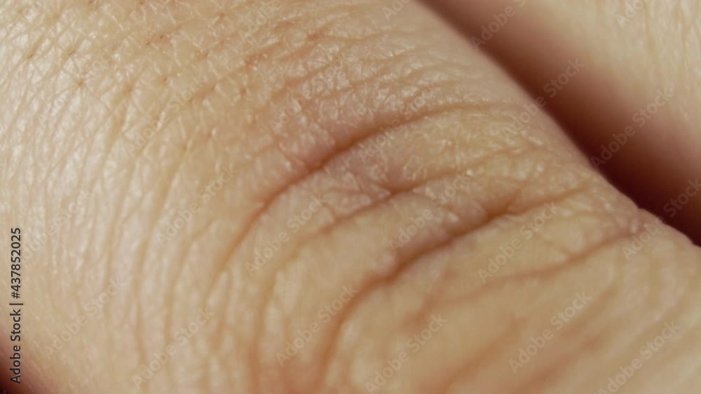 Finger macro detail of skin. 4k close up detail. Finger macro detail of skin. 4k close up detail.
