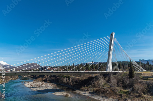 Suspension Bridge against sky