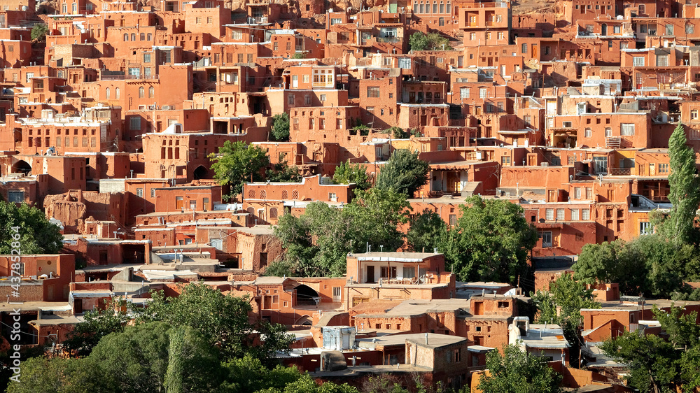 Abyaneh village in the mountains of Iran.  Ancient Persian settlement of the 7th century. World Heritage.