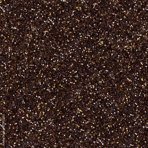 Elegant bright brown glitter, sparkle confetti texture. Christmas abstract background, seamless pattern.