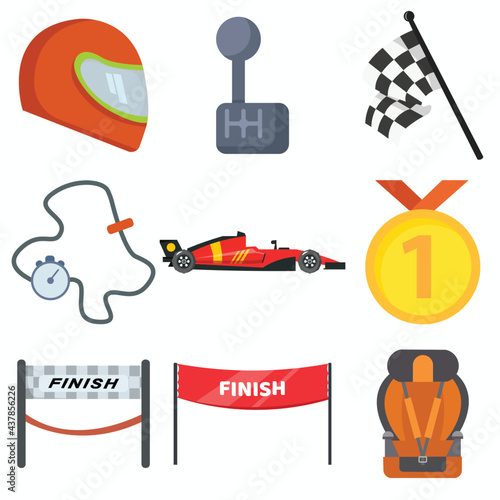 racing car, helmet, racing flag, medal vector clip art set. racing car, helmet, racing flag, medal vector clip art set. racing car, helmet, racing flag, medal vector clip art set.