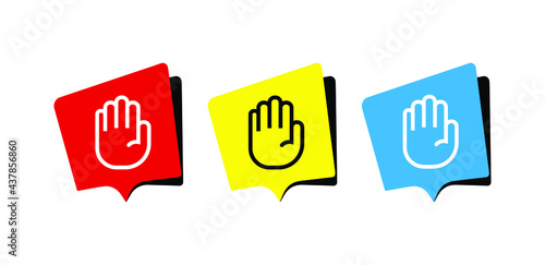 stop sign. Vector icon	