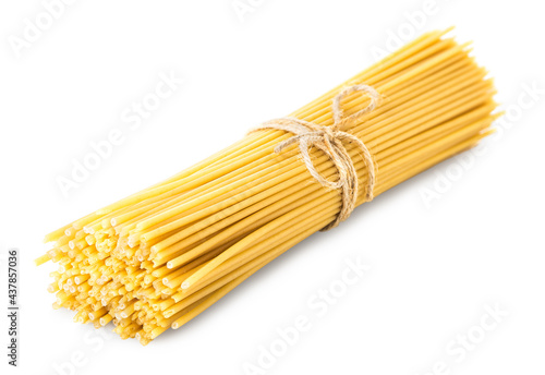 Spaghetti tied with rope