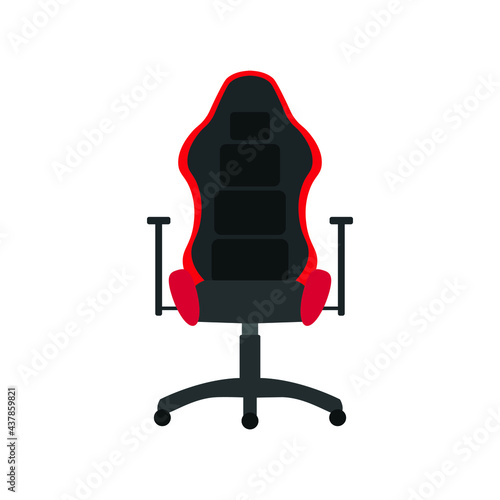 video game gamer chair on white background