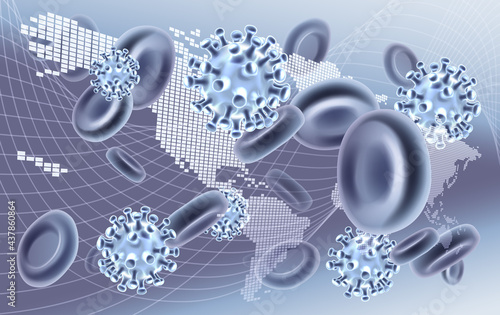 Global Pandemic Virus Map C...