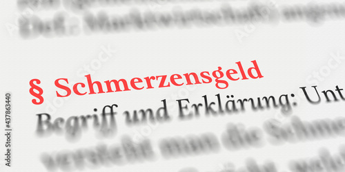 Schmerzensgeld rechtlich erklärt mit Paragraph Zeichen